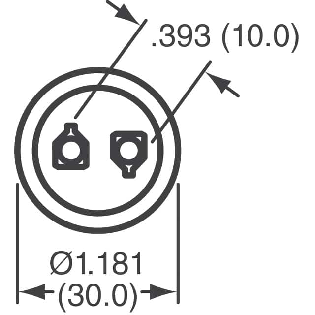 381LR221M450K032 Cornell Dubilier Electronics (CDE)  Condensateurs électrolytiques en aluminium